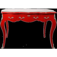 Casa Padrino Barock Schreibtisch Sekretär/Konsole Rot Mit Glasplatte 120 X 60 H80 Casa Padrino Barock Schreibtisch Sekretär/Konsole Rot Mit Glasplatte 120 X 60 H80 von CasaPadrino