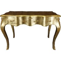 Casa Padrino Barock Sekretär Gold - Handgefertigter Barockstil Schreibtisch Mit 3 Schubladen von CasaPadrino