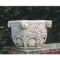 Casa Padrino Luxus Barock Blumentopf Grau Ø 57 X H. 39 cm - Made in Italy Casa Padrino Luxus Barock Blumentopf Grau Ø 57 X H. 39 cm - Made in Italy von CasaPadrino