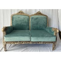 Casa Padrino Luxus Barock Sofa Grün/Braun 120 cm - Barockstil Möbel Casa Padrino Luxus Barock Sofa Grün/Braun 120 cm - Barockstil Möbel von CasaPadrino