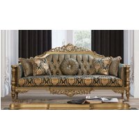 Casa Padrino Luxus Barock Sofa Grün/Gold - Prunkvolles Wohnzimmer Mit Elegante von CasaPadrino