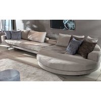 Casa Padrino Luxus Ecksofa Grau/Silber 430 X 100 H. 65 cm - Wohnzimmer Sofa von CasaPadrino
