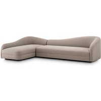 Casa Padrino Luxus Ecksofa Greige/Schwarz 320 X 190 H. 82 cm - Wohnzimmer Sofa von CasaPadrino