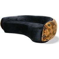 Casa Padrino Luxus Sofa Schwarz/Beige Mehrfarbig 260 cm von CasaPadrino