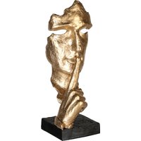 Casablanca by Gilde Dekofigur "Skulptur Silence, gold/schwarz" von Casablanca By Gilde