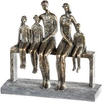 Casablanca by Gilde Dekofigur "Skulptur We are family, bronzefarben/grau" von Casablanca By Gilde