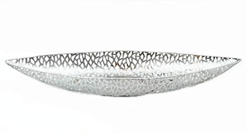 Casablanca - Schale - Purley - Metall - Farbe: antik-Silber - 80 x 21 x 10 cm von Casablanca Design