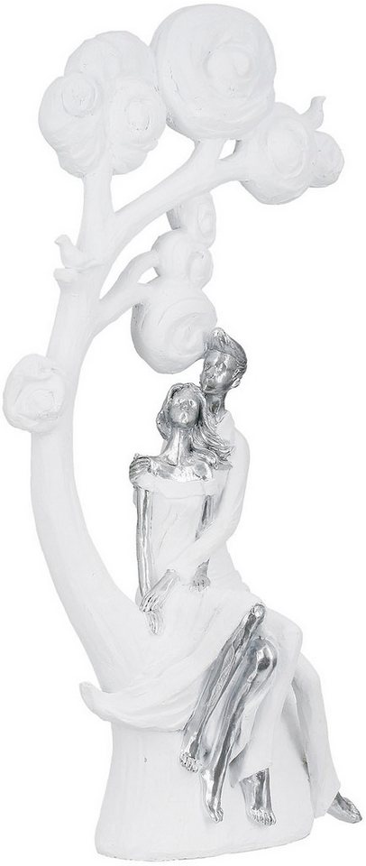Casablanca by Gilde Dekofigur Figur Paar, Baum Tree of love weiß H. 39,5 cm (1 St) von Casablanca by Gilde
