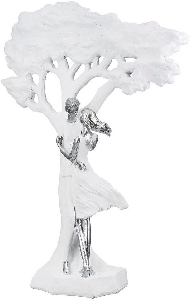 Casablanca by Gilde Dekofigur Skulptur Paar, Baum Liebesblicke weiß H. 44 cm (1 St) von Casablanca by Gilde
