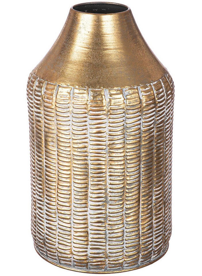 Casablanca by Gilde Dekovase Vase Lima, Höhe ca. 39 cm (1 St), aus Metall, nicht wasserdicht, nur für Dekozwecke geeignet von Casablanca by Gilde