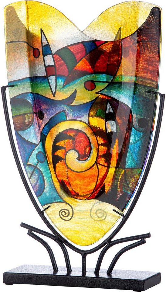 Casablanca by Gilde Dekovase Verona (1 St), dekorative Vase aus Glas, Dekoobjekt von Casablanca by Gilde