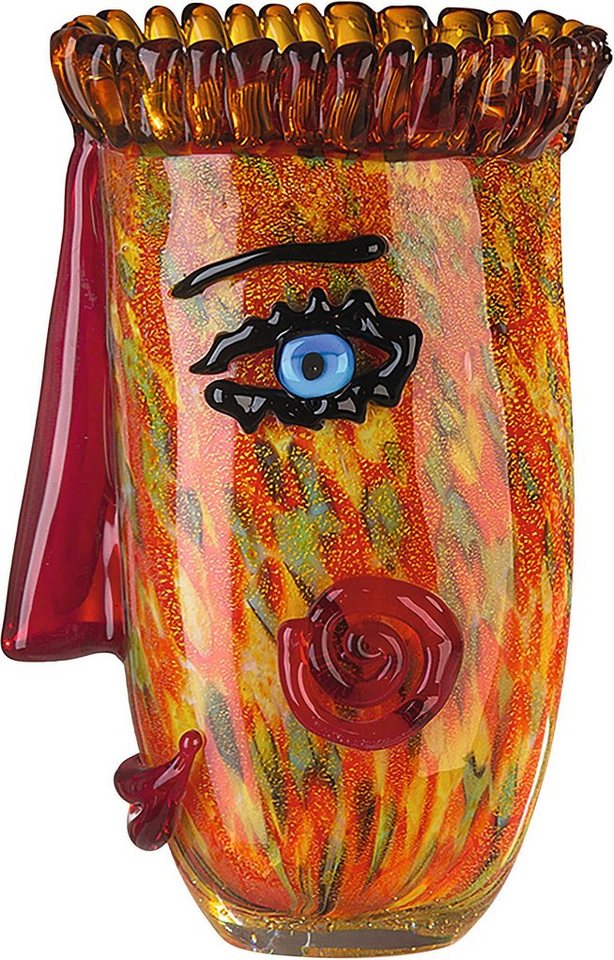 Casablanca by Gilde Tischvase Punky (1 St), dekorative Vase aus Glas, Blumenvase von Casablanca by Gilde