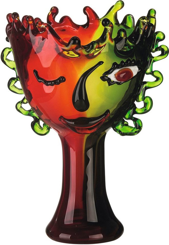 Casablanca by Gilde Tischvase Visual (1 St), dekorative Vase aus Glas, Blumenvase von Casablanca by Gilde