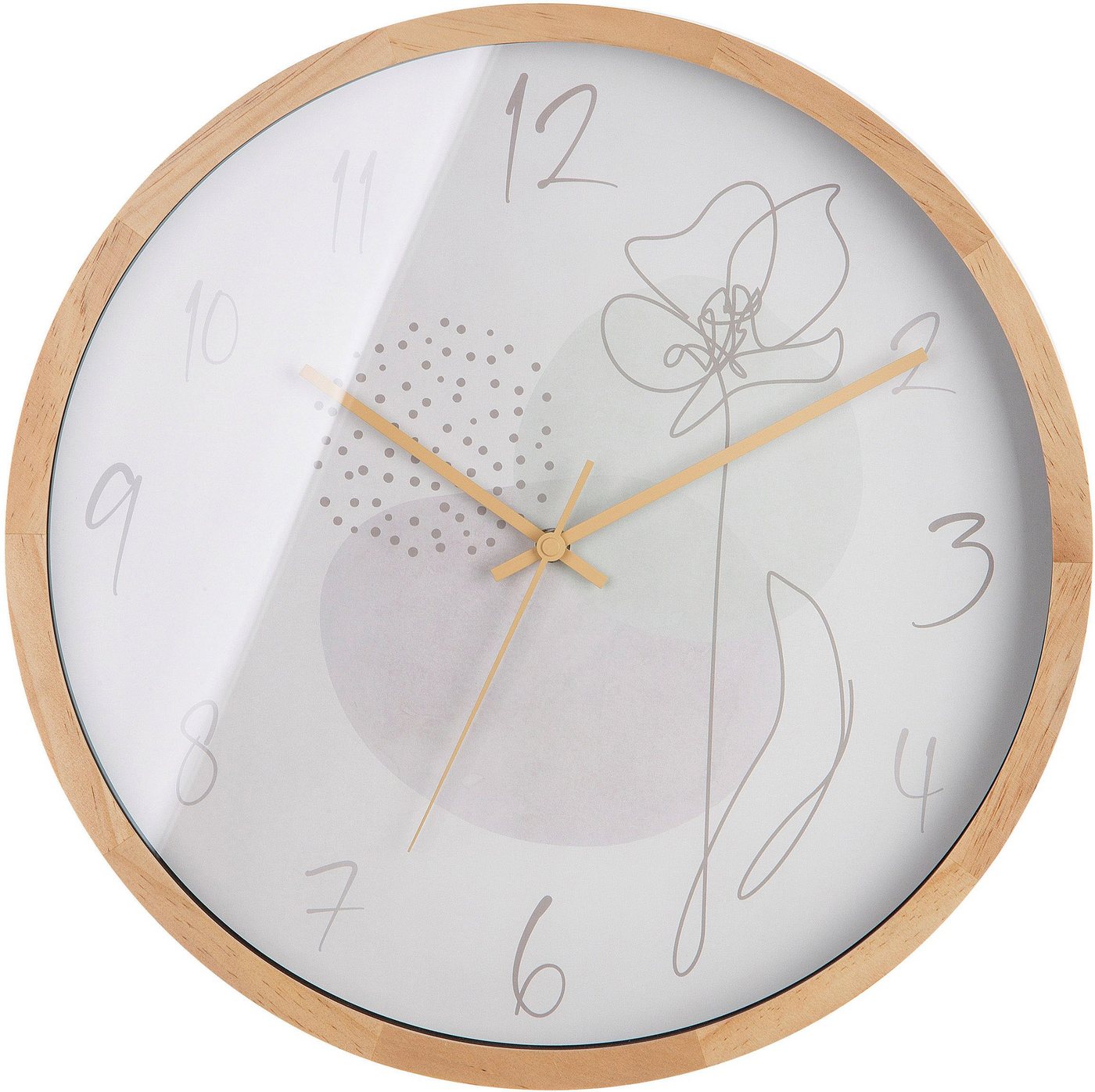 Casablanca by Gilde Wanduhr Wanduhr One Line Flower von Casablanca by Gilde