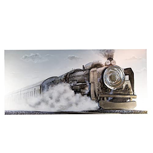 Casablanca 3D Bild XXL - Train - Zug - Lokomotive - Dampf Lok - mit Aluminium 180 x 80cm von Casablanca modernes Design