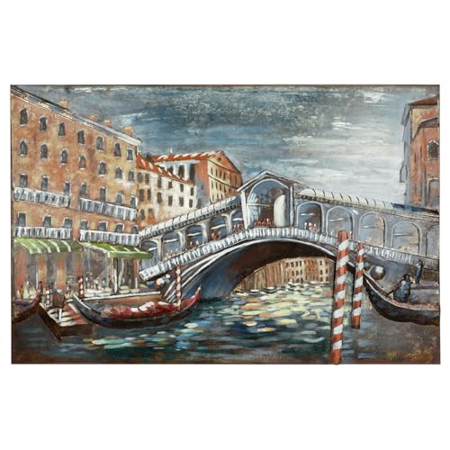 Casablanca Bild Ponte di Rialto aus Metall - rechteckig - strukturiert - mehrfarbig - Höhe 80cm x Breite 120cm - Wanddekoration Casablanca Bild Ponte di Rialto aus Metall - rechteckig - strukturiert - mehrfarbig - Höhe 80cm x Breite 120cm - Wanddekoration von Casablanca modernes Design