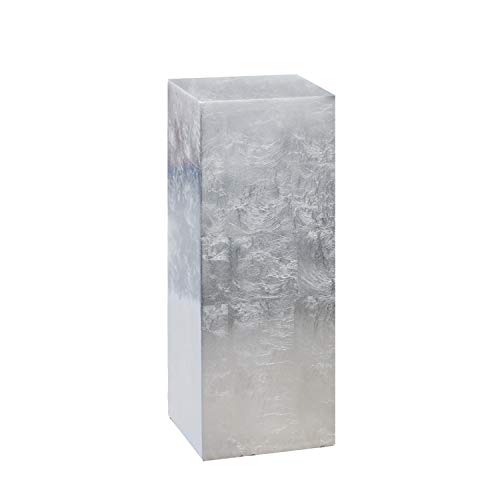 Casablanca - Deko-Säule aus Poly/Fiberglas - Silber Höhe 100 cm Breite 27 cm von Casablanca modernes Design