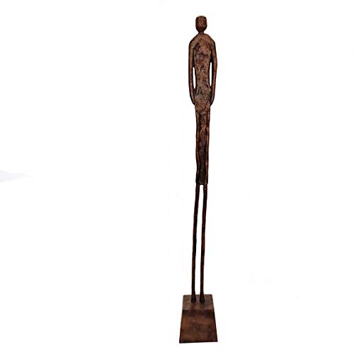 Casablanca Deko Skulptur Figur XXL - Augusta Aluminium braun Antikfinish Männerkörper auf Basis H: 119 cm B: 15 cm 15816 von Casablanca modernes Design