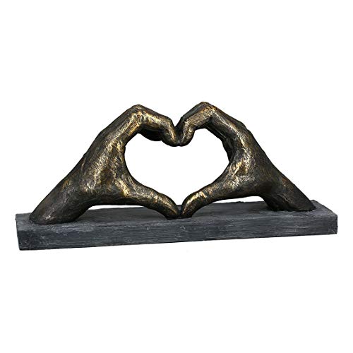 Casablanca Deko Skulptur Herz aus Händen - Liebe - Poly Breite 36 cm von Casablanca modernes Design