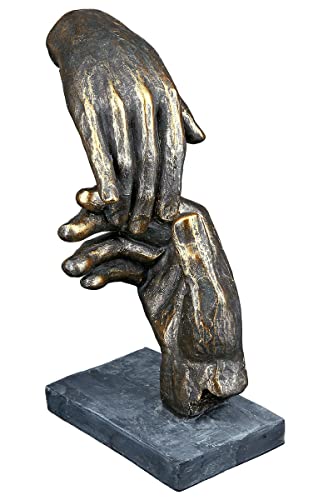 Casablanca - Deko Skulptur helfende Hand - aus Poly mit Spruchanhänger - Geschenk und Dekoration - Höhe 21 cm von Casablanca modernes Design
