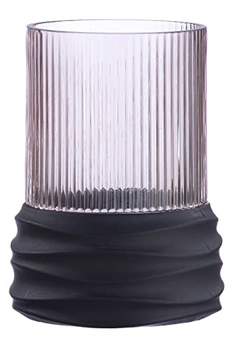 Casablanca Deko Vase Blumenvase Groove aus Glas - gerilltes Glas braun - Höhe 15 cm Casablanca Deko Vase Blumenvase Groove aus Glas - gerilltes Glas braun - Höhe 15 cm von Casablanca modernes Design