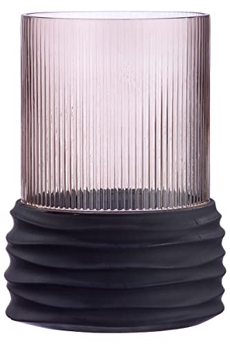 Casablanca Deko Vase Blumenvase Groove aus Glas - gerilltes Glas braun - Höhe 19,5 cm Casablanca Deko Vase Blumenvase Groove aus Glas - gerilltes Glas braun - Höhe 19,5 cm von Casablanca modernes Design