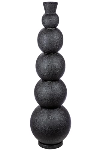 Casablanca modernes Design - Eisen Vase groß - Bodenvase Schwarz - Höhe 112 cm - Wohnzimmer Dekoration von Casablanca modernes Design