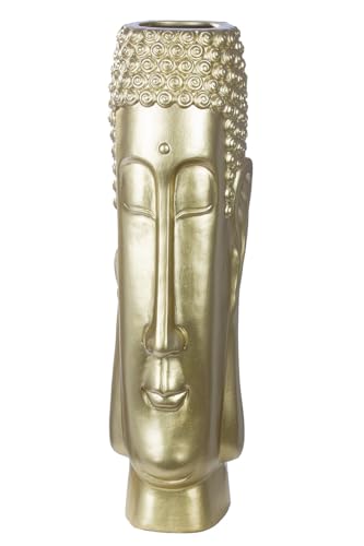 Casablanca Deko XL Buddha Figur - große Vase Dekoration Wohnzimmer - Geschenk Geburtstagsgechenk - Farbe: Gold Höhe 58 cm von Casablanca modernes Design