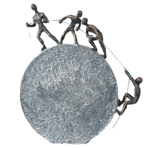 Casablanca Design Deko Figur Lifting - aus Kunstharz mit Spruchanhänger - Moderne Deko Skulptur - Freunde Freundschaft - bronzefinish Höhe 35 cm Casablanca Design Deko Figur Lifting - aus Kunstharz mit Spruchanhänger - Moderne Deko Skulptur - Freunde Freundschaft - bronzefinish Höhe 35 cm von Casablanca modernes Design