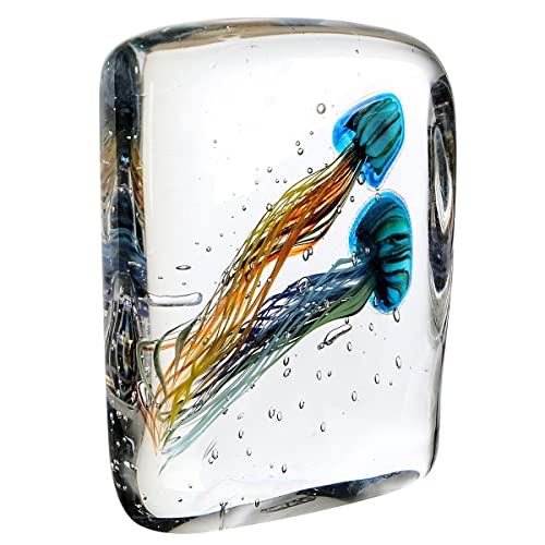 GILDE GLAS art Deko Skulptur Kunst aus Glas - Funny Medusa 2" - Geschenk für Frauen Geburtstag Valentinstag - Farbe: Mehrfarbig - Höhe 22 cm von Casablanca modernes Design