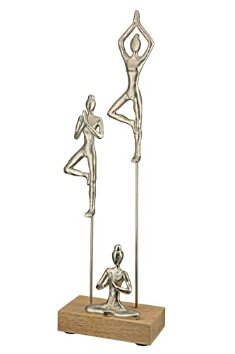 Casablanca Holz Deko Skulptur Yogagruppe - Deko Wohnzimmer - Geschenk - Höhe 51 cm Casablanca Holz Deko Skulptur Yogagruppe - Deko Wohnzimmer - Geschenk - Höhe 51 cm von Casablanca modernes Design