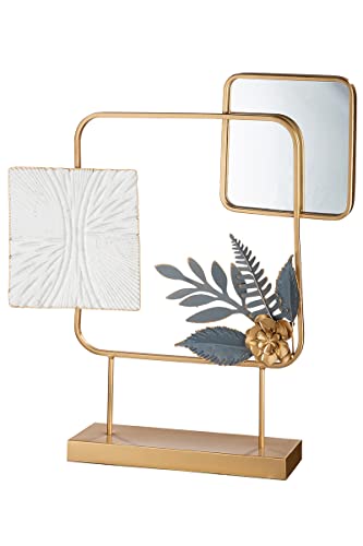 Casablanca moderne Skulptur Dekoobjekt aus Metall - mit Spiegel Element - Farben: gold grau weiß - 60 x 57 cm Casablanca moderne Skulptur Dekoobjekt aus Metall - mit Spiegel Element - Farben: gold grau weiß - 60 x 57 cm von Casablanca modernes Design