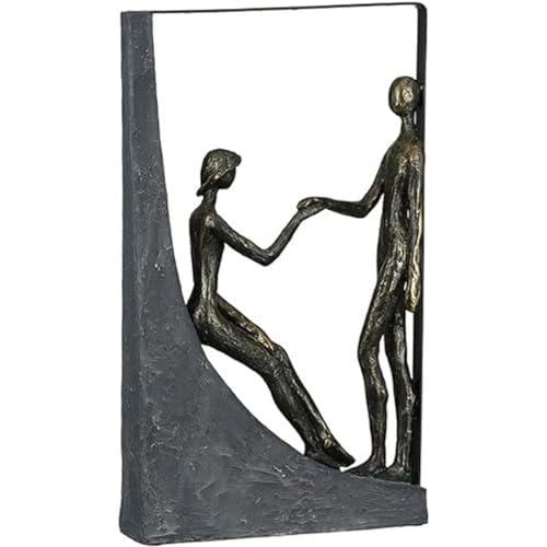 Casablanca modernes Design Casablanca - Skulptur, Figur, Dekofigur - Holding Hands - Poly - bronzefarben - 22x37x6,5cm von Casablanca modernes Design