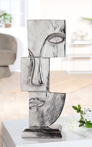 Casablanca Skulptur Small Lips, Aluminium, silberfarben, antikfinish, Gesichtsmotiv, H 44cm, B 17cm, T 10cm - Deko, Kunst, Wohnaccessoire, Geschenk Casablanca Skulptur Small Lips, Aluminium, silberfarben, antikfinish, Gesichtsmotiv, H 44cm, B 17cm, T 10cm - Deko, Kunst, Wohnaccessoire, Geschenk von Casablanca modernes Design