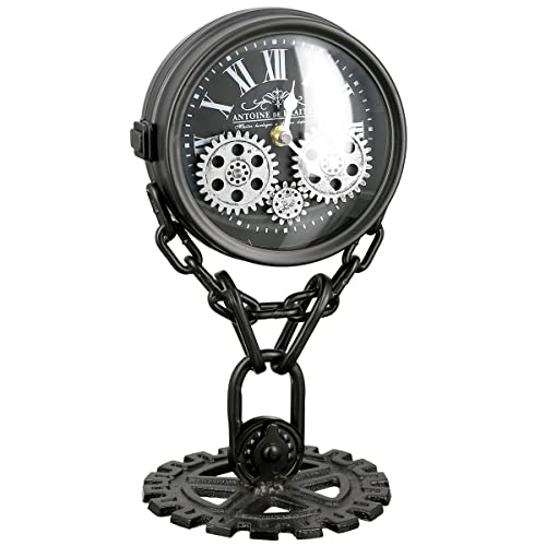 Casablanca - Uhr, Standuhr - doppelseitig - Chain- Silber/schwarz - Höhe 33 cm von Casablanca modernes Design