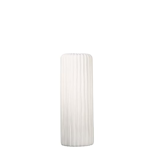 Casablanca Vase - Fjord - aus Keramik weiß matt mit Rillenstruktur H. 58 cm Casablanca Vase - Fjord - aus Keramik weiß matt mit Rillenstruktur H. 58 cm von Casablanca modernes Design