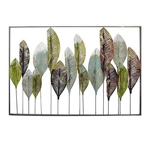 Casablanca Wanddeko Palmleaf grün/braun/gold100x70cm von Casablanca modernes Design