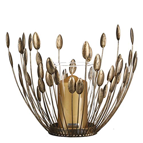 Casablanca - Windllicht, Kerzenhalter - Trevi - Metall - antikgold - D.30 cm - Höhe 27 cm von Casablanca modernes Design