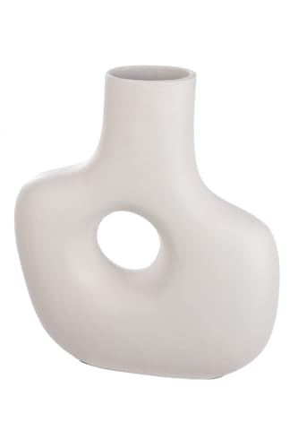 Casablanca bauchige Deko Vase aus Aluminium - Blumenvase Moderne Lochvase Deko Wohnzimmer Tischdeko - Fabe: Creme Höhe 30 cm Casablanca bauchige Deko Vase aus Aluminium - Blumenvase Moderne Lochvase Deko Wohnzimmer Tischdeko - Fabe: Creme Höhe 30 cm von Casablanca modernes Design