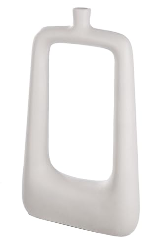 Casablanca große Deko Vase XL aus Aluminium - eckige Blumenvase Moderne Lochvase Deko Wohnzimmer Tischdeko - Fabe: Creme Höhe 41,5 cm Casablanca große Deko Vase XL aus Aluminium - eckige Blumenvase Moderne Lochvase Deko Wohnzimmer Tischdeko - Fabe: Creme Höhe 41,5 cm von Casablanca modernes Design