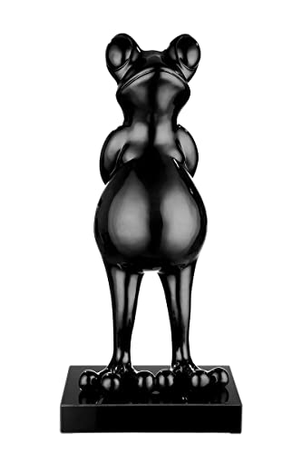 Casablanca hochwertige Deko Figur Skulptur Frosch XL - Design Frog metallic schwarz - Moderne Dekoration - Höhe 68 cm von Casablanca modernes Design