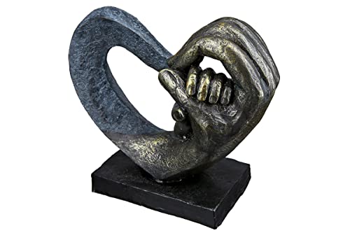 Casablanca Skulptur Hands of Love - Deko Figur Herz - Dekoration und Geschenk - Höhe 14 cm von Casablanca modernes Design