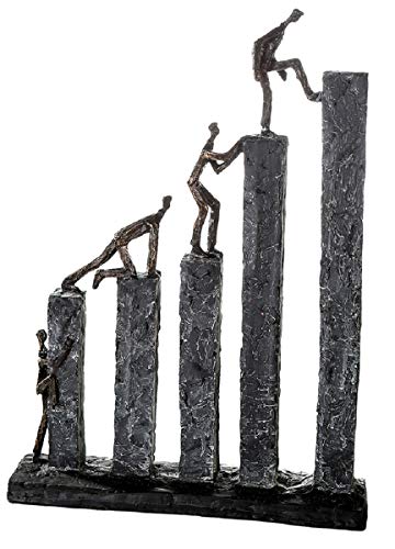 Casablanca Deko Skulptur Figur Dekofigur - Moderne Deko Figuren für Wohnzimmer - aus aus Kunstharz - Model: Raise - Farben: Bronze Grau - wunderschöne Figur - Höhe 43 cm Casablanca Deko Skulptur Figur Dekofigur - Moderne Deko Figuren für Wohnzimmer - aus aus Kunstharz - Model: Raise - Farben: Bronze Grau - wunderschöne Figur - Höhe 43 cm von Casablanca modernes Design