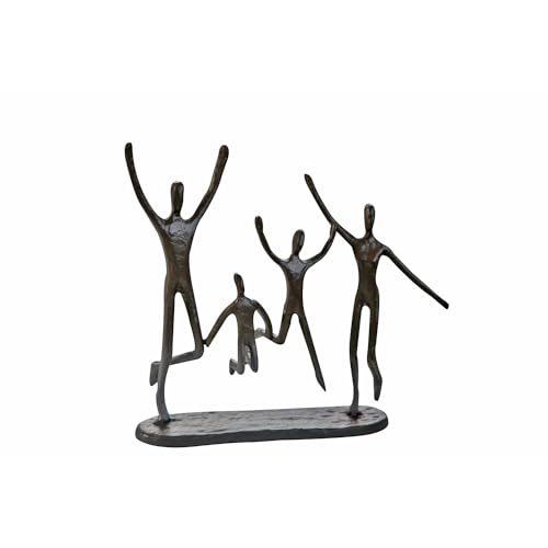 Casablanca - Design Skulptur - Jumping - Gußeisen - brüniert - Höhe 20 cm - Breite 22 cm - Familie - Freunde von Casablanca modernes Design