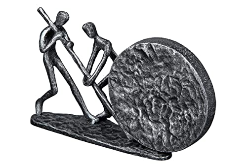 GILDE Design Skulptur Figur Heavy Rock Eisen silberfarben 67584, Höhe 12,5 cm GILDE Design Skulptur Figur Heavy Rock Eisen silberfarben 67584, Höhe 12,5 cm von Casablanca modernes Design