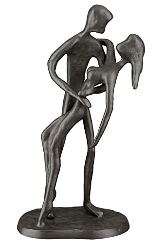GILDE Design Skulptur Im Arm - Eisen braun - Höhe 20 cm von Casablanca modernes Design