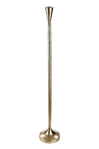 Casablanca Kerzenleuchter für 1 Stabkerze - Aluminium - champagnerfarben - Höhe 94 cm von Casablanca modernes Design