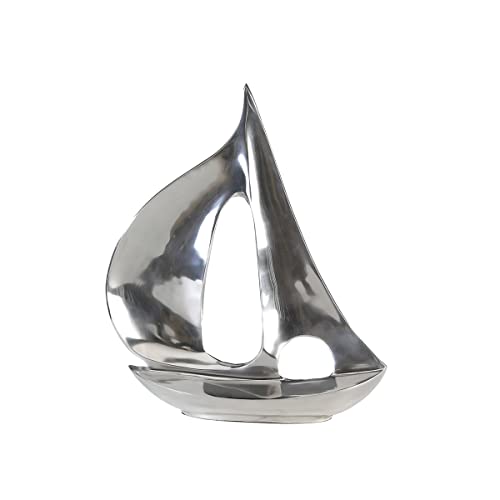 GILDE - Alu Skulptur Boot - poliert - Bad Deko - H. 35 cm von GILDE