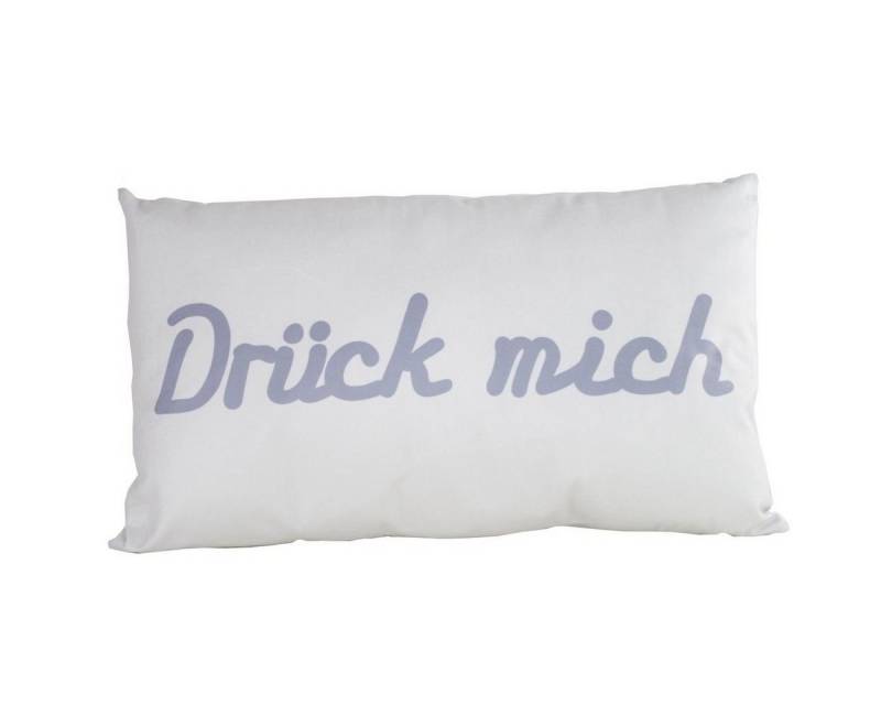 Casablanca Dekokissen Dekokissen Kissen 30x50cm Polyester grau Drück mich Kuschelkissen, abnehmbarer Bezug von Casablanca