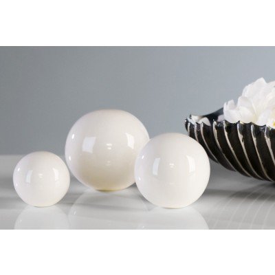 Casablanca Dekokugeln Whiteball (3er Set)-Design von Casablanca
